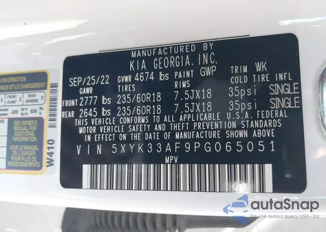 2023 Kia Sportage Ex from USA, damaged, VIN 5XYK33AF9PG065051